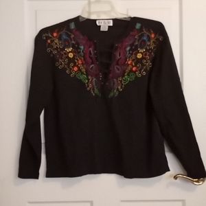 Vintage top with embroidery